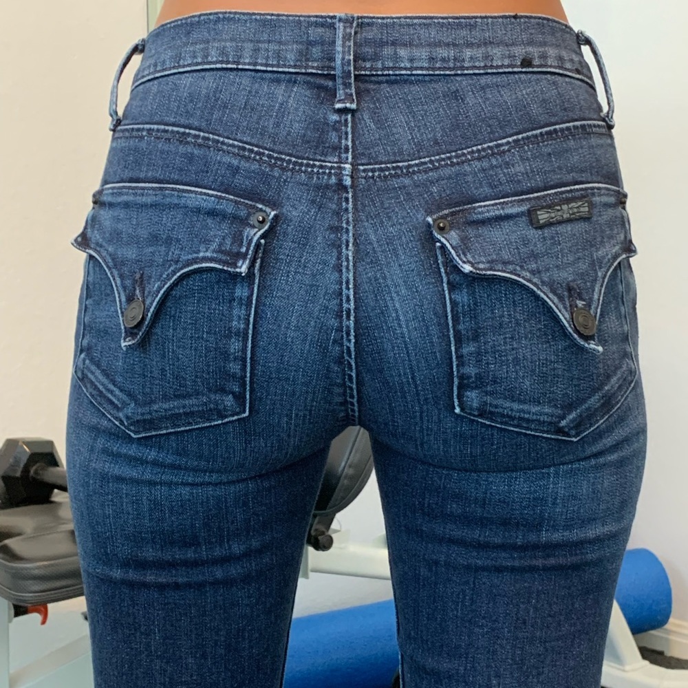 HUDSON BAILEE CROP MIDRISE BABY BOOT JEANS SZ 25 - Picture 3 of 10